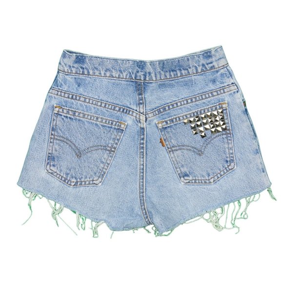 1990s Vintage Levis 950 Orange Tab Shorts Sz.24 - Picture 1 of 2